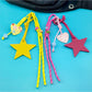 Keypus - Star Shaped PVC Pendant Bag Charm Keychain