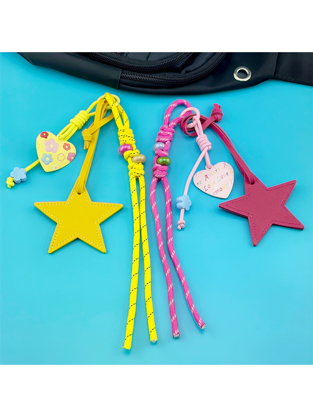 Keypus - Star Shaped PVC Pendant Bag Charm Keychain