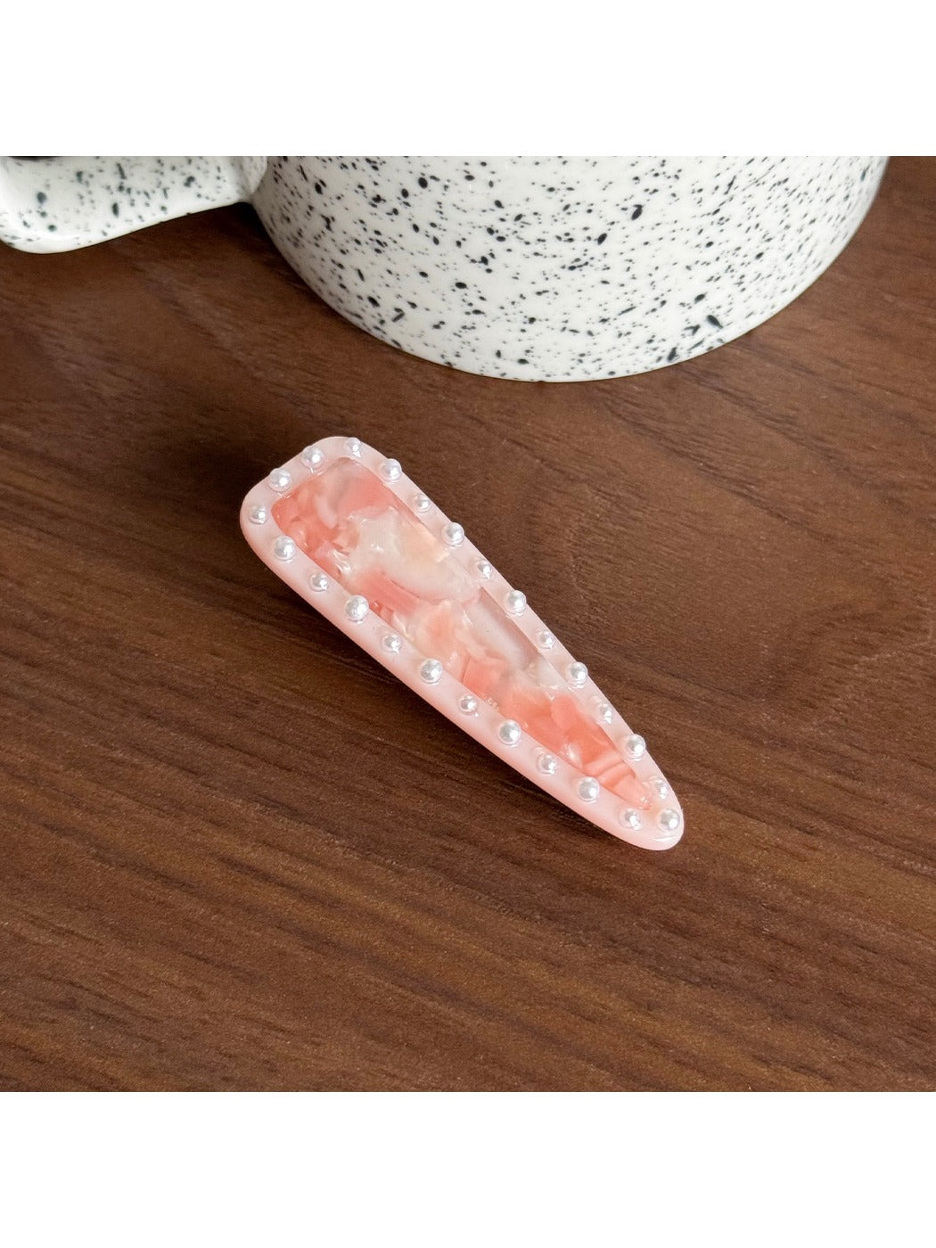 Beau - Geometric Acetate Duckbill Side Hair Clip