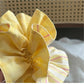 Gifty - Double Sided Pink Yellow Striped Scrunchies