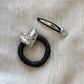 Beau - Polka Dot Heart Alloy Hair Clip