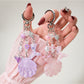 Keypus - Decorative Shell and Fish Tail Purse Charm Keychain