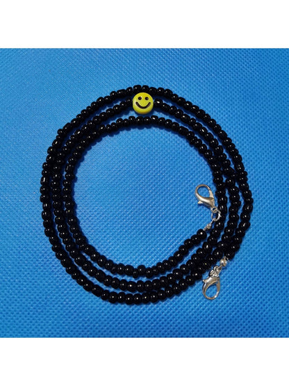 Velra - Beaded Smiley Face Eyeglass Strap