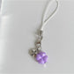 Keypus - Beaded Four Leaf Clover Alloy Keychain