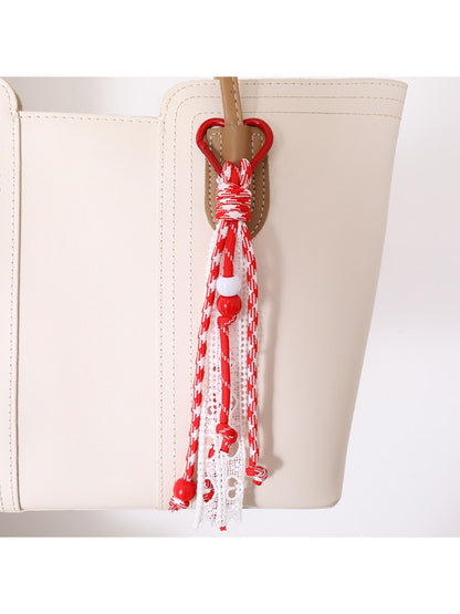 Keypus - Hollowed-Out Lace Charm Keychain