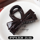 Beau - Medium Bow Accent Plastic Hair Claw Clip