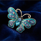 Brovia - Color Enamel Butterfly Insect Alloy Brooch