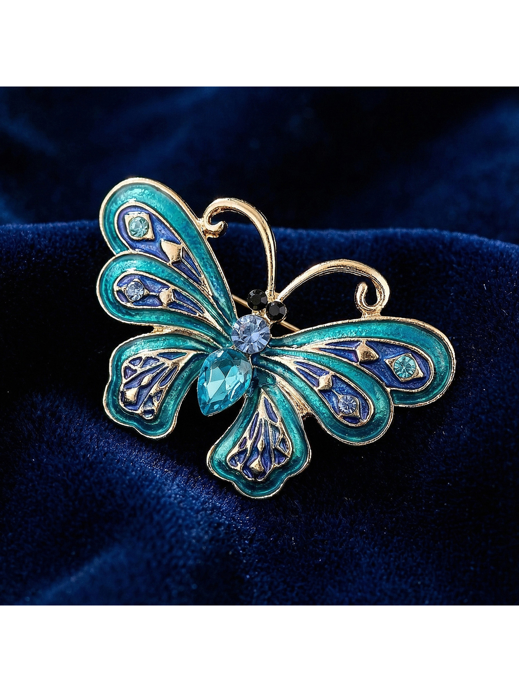 Brovia - Color Enamel Butterfly Insect Alloy Brooch