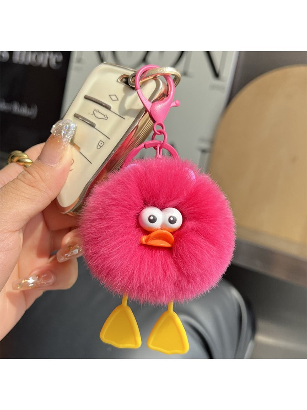 Keypus - Cute Duck Ball Keychain