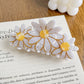 Beau - Glossy Floral and Daisy Design Claw Clip