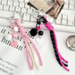 Keypus - Simple Style Heart Pendant Woven Keychain