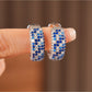 Earedge - Vintage Round Pave Rhinestone Earrings