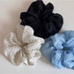 Gifty - Ruched Polka Dot Polyester Scrunchie