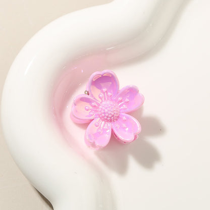 Beau - Glossy Petal Flower PS Claw Clip
