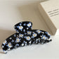 Beau - Floral Acetate Curved Geometric Claw Clip