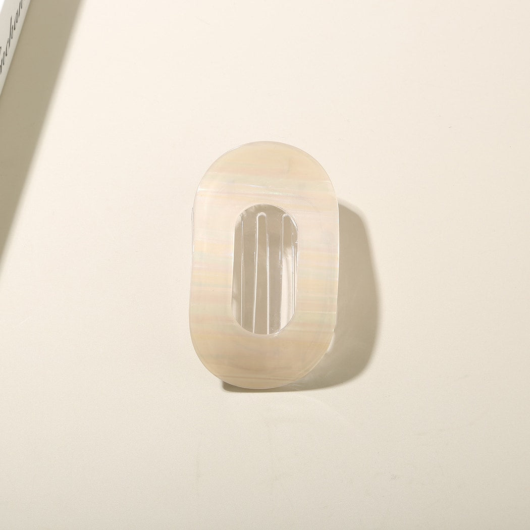 Beau - Oval Acetate Geometric Hair Clip