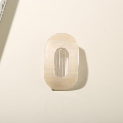 Beau - Oval Acetate Geometric Hair Clip