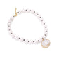 Nozari - Beaded Clavicle Pendant Necklace