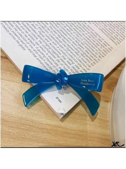 Beau - Bow Shaped Acrylic Duckbill Decorative Hair Clip
