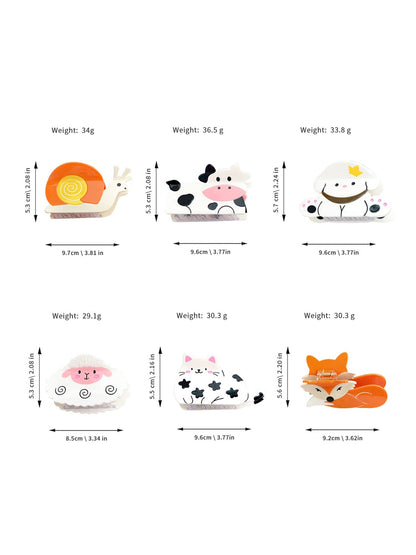 Beau - Cute Acetate Animal Shape Hair Claw Clip