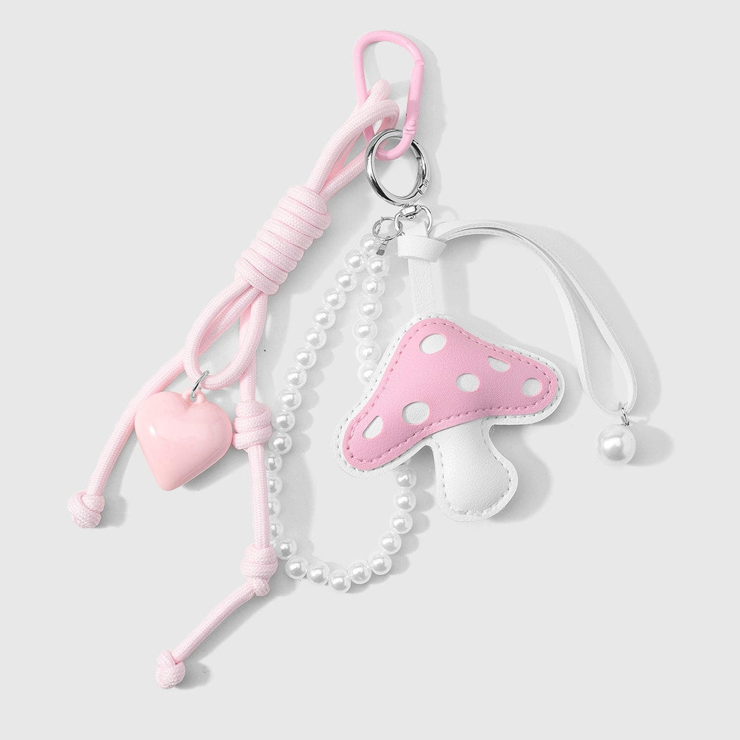 Keypus - Fresh Decorative Mushroom Heart Keychain