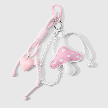 Keypus - Fresh Decorative Mushroom Heart Keychain