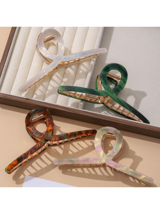 Beau - Elegant Large Cross Design Claw Clip