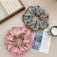 Gifty - Lace Color Block Gingham Head Tie