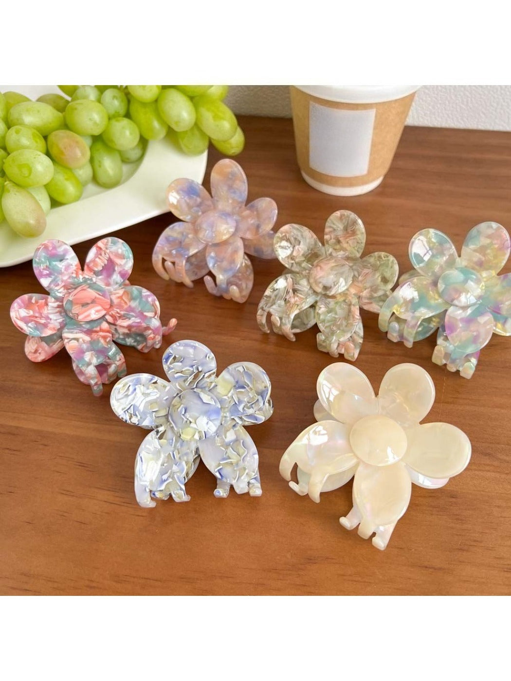 Beau - Gradient Color Flower Hair Clip