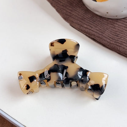 Beau - Geometric Acetate Bow Style Hair Claw Clip