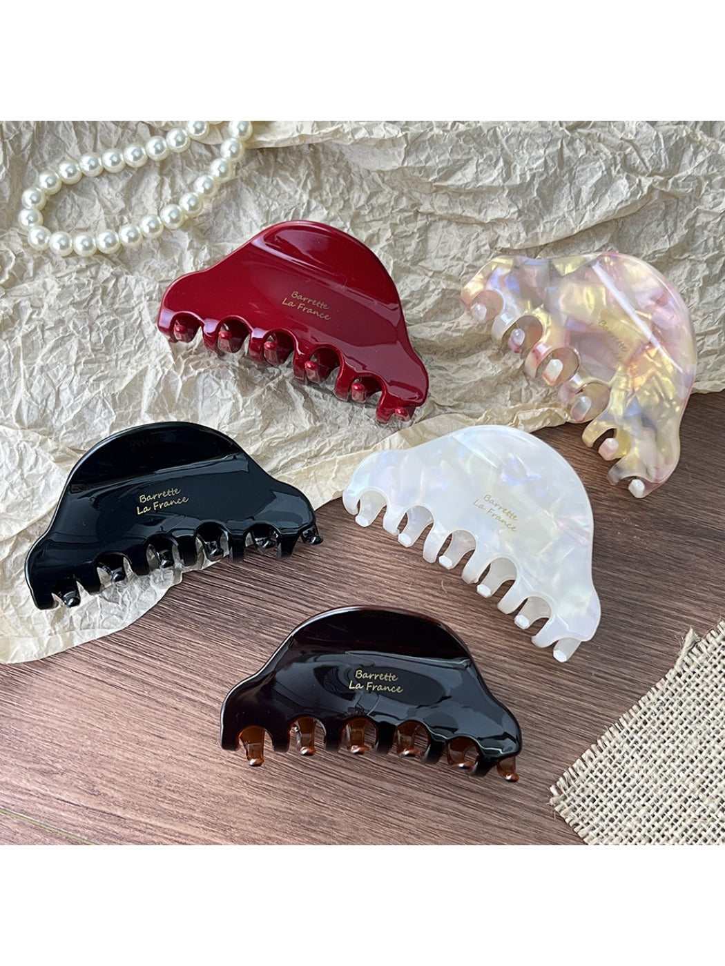Beau - Vintage Acetate Medium Hair Clips