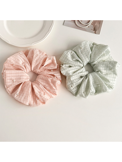 Gifty - Striped Sweet Style Polyester Scrunchie