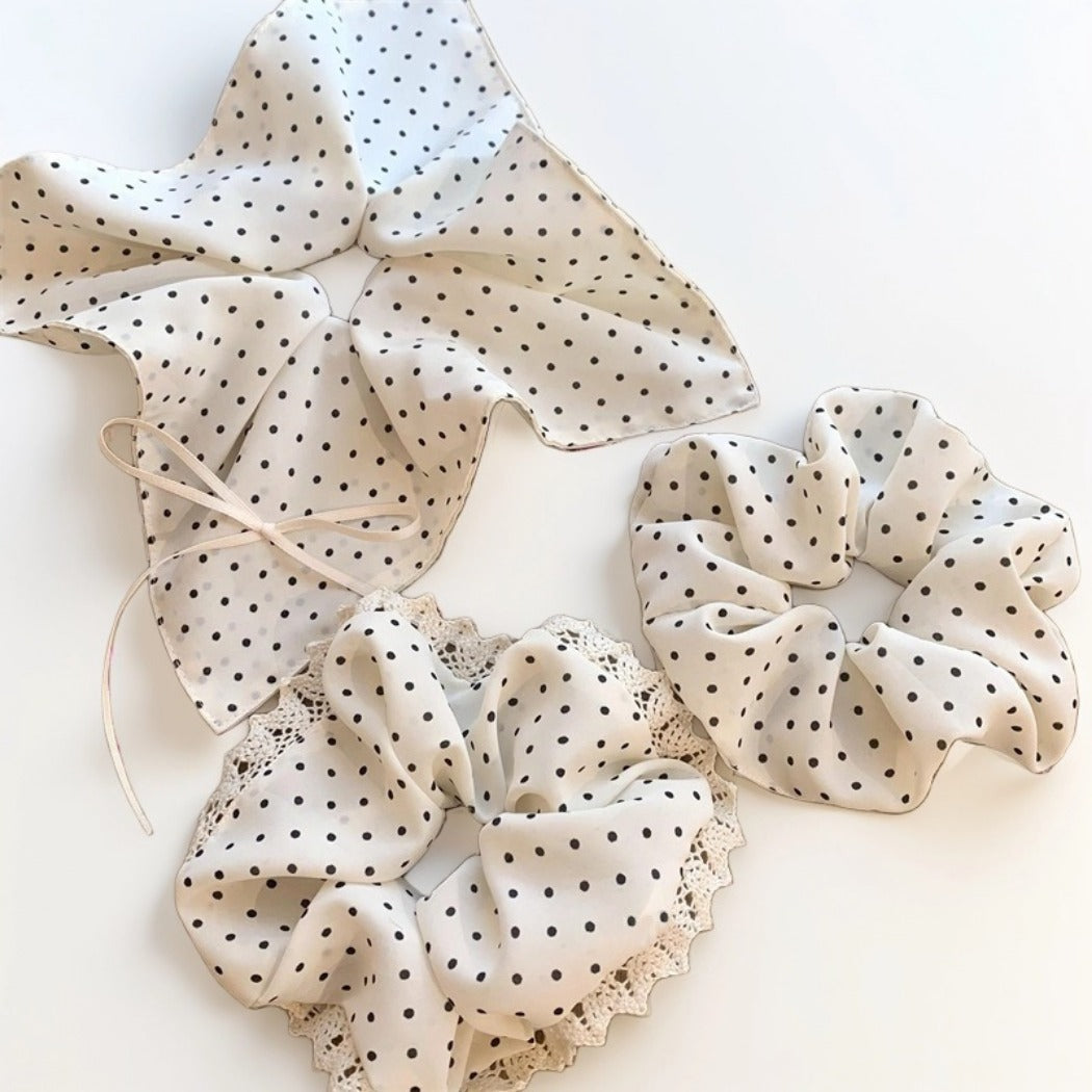 GIFTY - Sweet Polka Dot Scrunchies