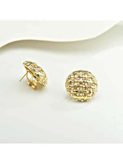 Earedge - Polka Dot Round Earrings