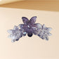 Beau - Gradient Flower Shaped Plastic Alloy Claw Clip