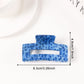 Beau - Fashionable Leopard Print Geometric Claw Clip