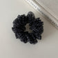 Gifty - Leopard Print Ruffled Polyester Scrunchie