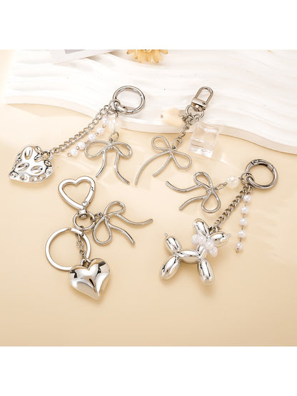 Keypus - Alloy Bow Detail Bag Charm Phone Charm Keychain