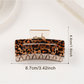 Beau - Vintage Leopard Print Curved Claw Clip