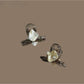 Beau - Geometric Mixed Material Side Hair Claw Clip