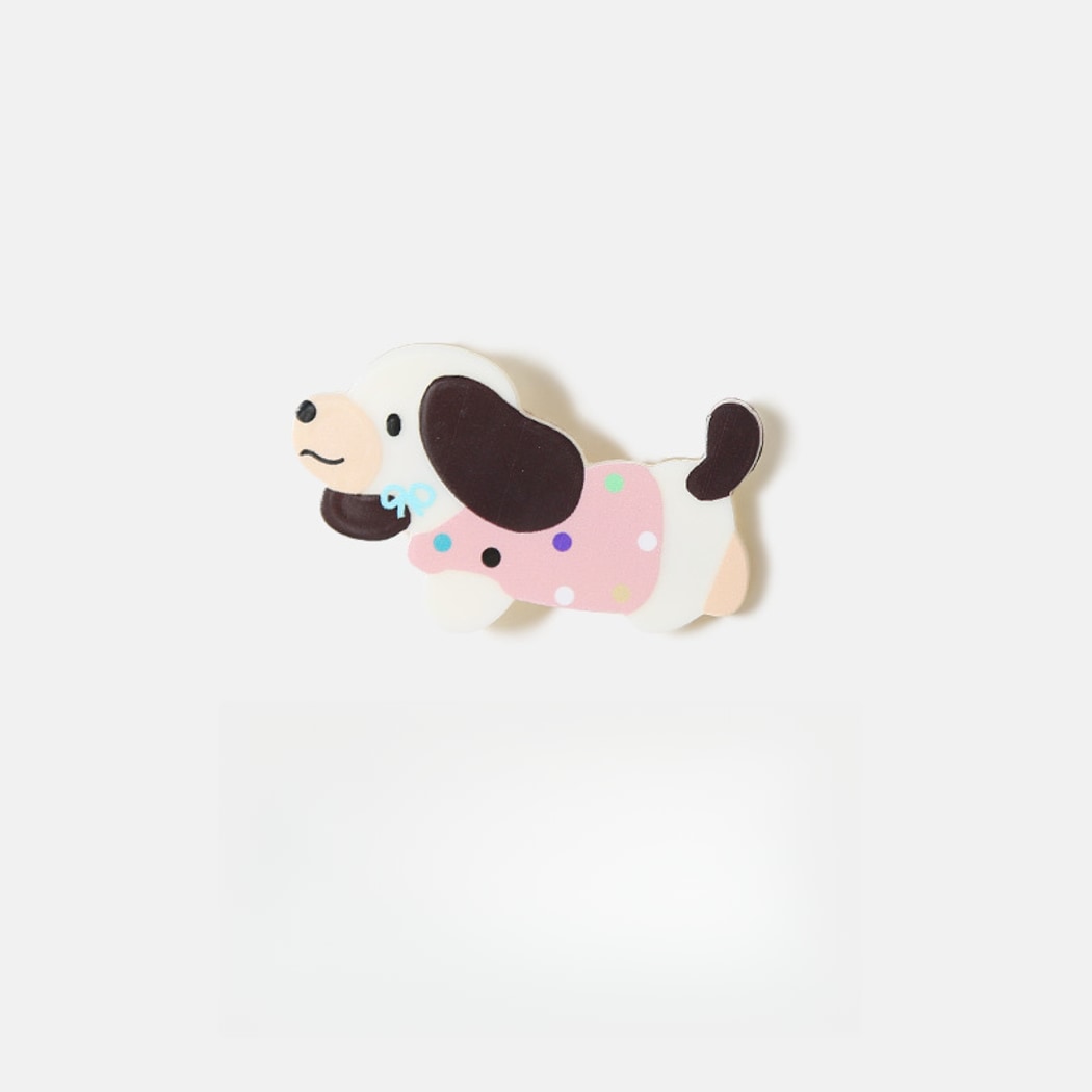 Beau - Cartoon Polka Dot Dog Side Hair Clip