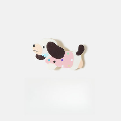 Beau - Cartoon Polka Dot Dog Side Hair Clip