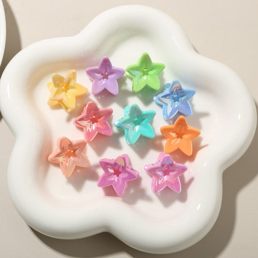 Beau - Glossy Star Shaped PS Decorative Claw Clip