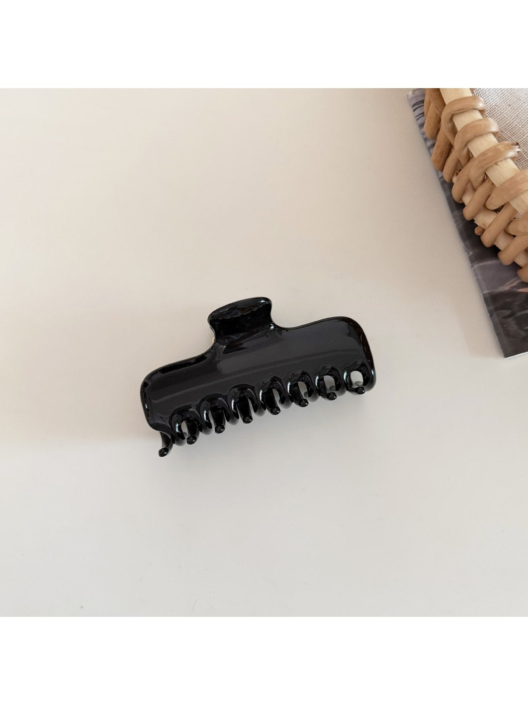Beau - Square Acrylic Metal Hair Claw Clip