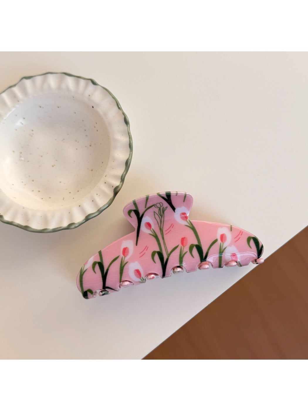 Beau - Floral Print Hair Clip