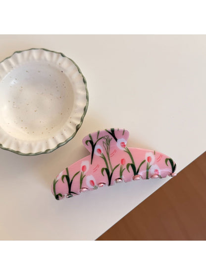 Beau - Floral Print Hair Clip