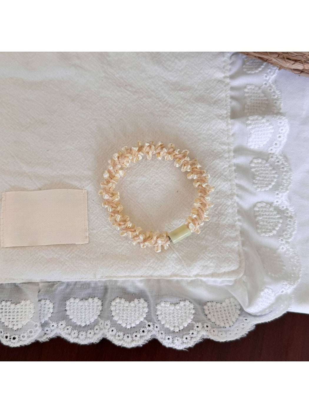 Gifty - Lace Inspired Polyester Round Design Hair Tie