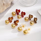 Earedge - Chic Flower Drop Earrings
