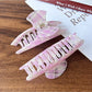 Beau - Geometric Acetate Fiber Alloy Claw Hair Clip