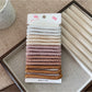 Gifty - Minimalist Braided Hair Ties Set Thick Scrunchies